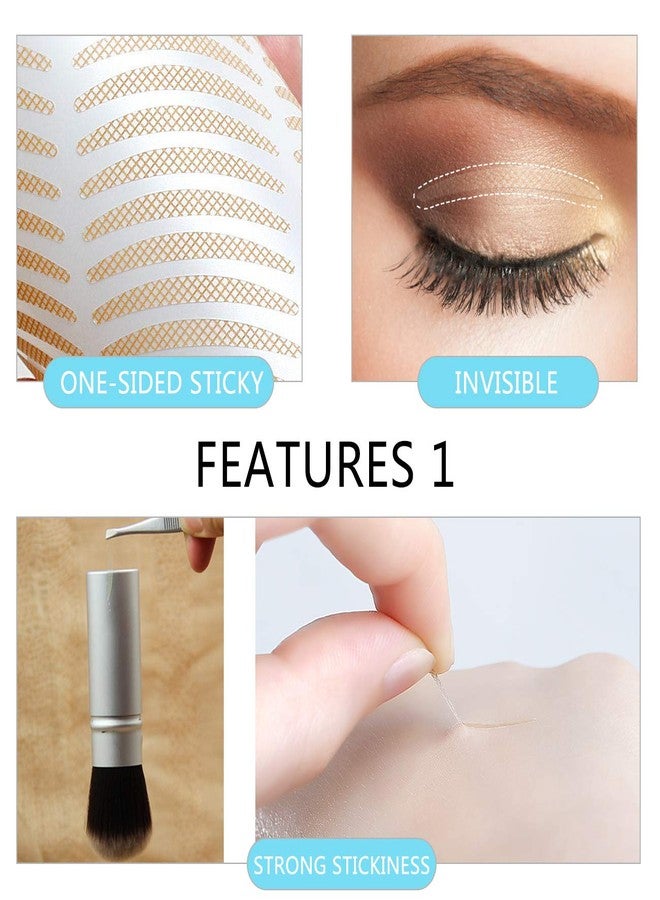 Cayanmydery 336 PCS Double Eyelid Tapes Stickers, Single Side Sticky, Eyelid Strips for Droopy Hooded Eyes, Eyes Makeup, Uneven Mono-eyelids - Image 2